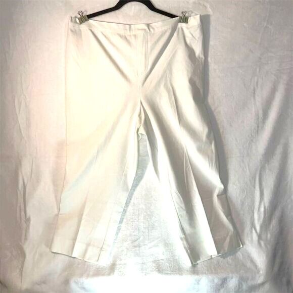 Isaac Mizrahi Women's Plus Size 20 Ivory Dress Pants Straight Leg - Picture 1 of 6